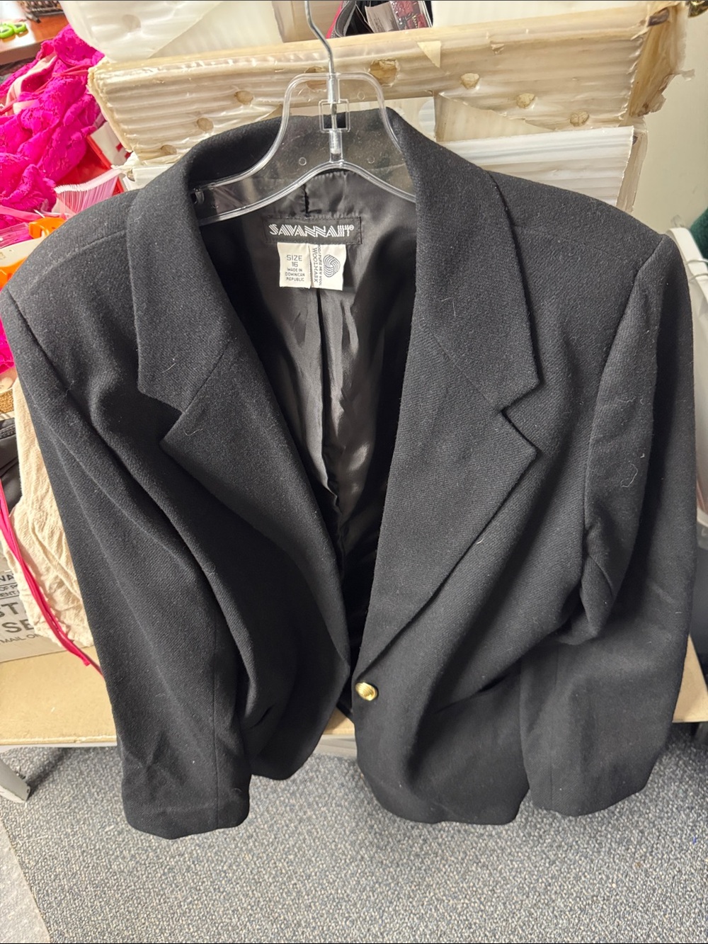 Vintage Savannah wool blazer size 16 // 082870